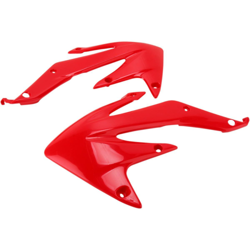 UFO Plastics - UFO Plastics Radiator Cover - OEM Red/Black - HO04683999