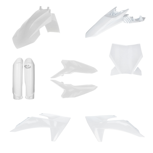 Acerbis - Acerbis Full Plastic Kit - White - 2986990002