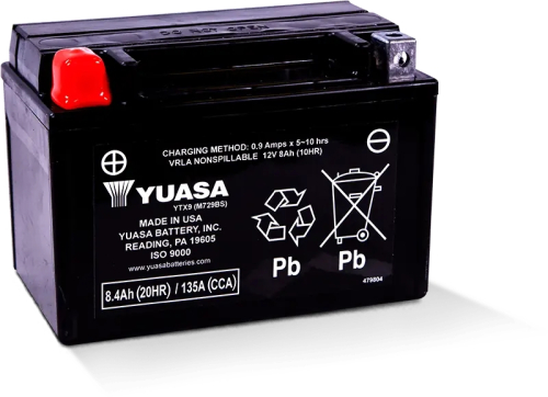 Yuasa - Yuasa Maintenance Free Battery - YTX9-BS - YUAM729BSTWN