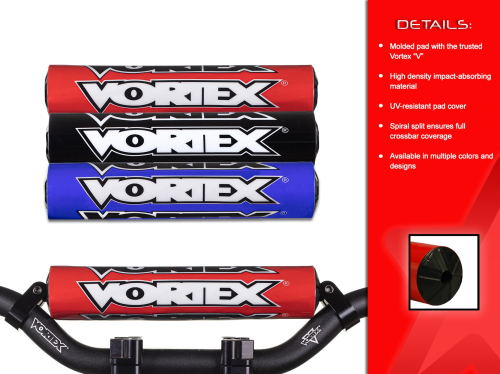 Vortex - Vortex Crossbar Pad MX Handlebar - Black - HB105K