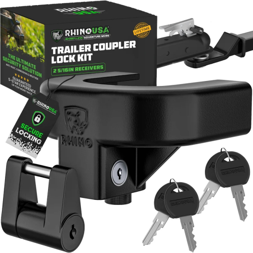 Rhino USA - Rhino USA Trailer Coupler Lock Kit - 2-5/16in. - TRL-LOCK-KIT-2.5