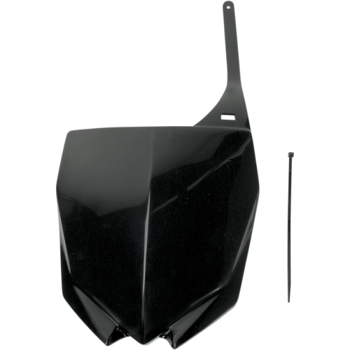 UFO Plastics - UFO Plastics Front Number Plate - Black - YA04813001