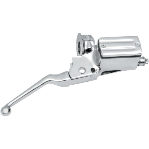 Drag Specialties - Drag Specialties 5/8in. Single-Disc Master Cylinder with Lever and Clamp Half - Chrome - 0610-0504