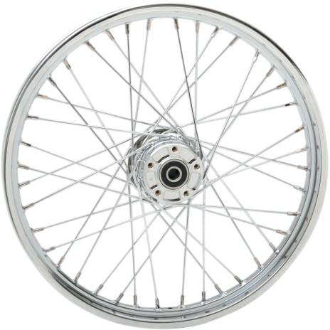 Drag Specialties - Drag Specialties Laced 40 Spoke Front Wheel - 21x2.15 - Chrome - 0203-0528