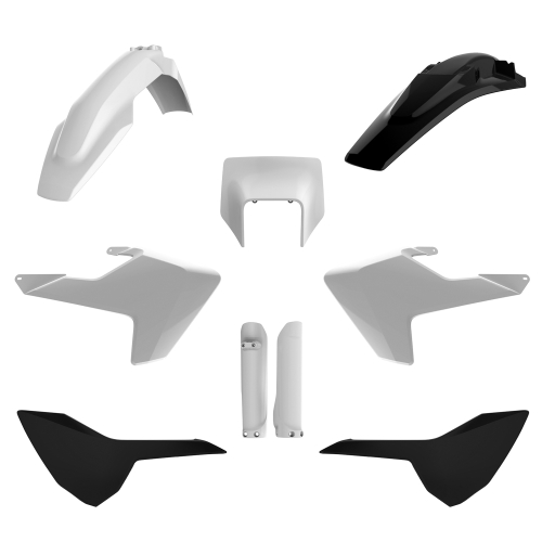 Polisport - Polisport MX Complete Kit - White, Black - 91506
