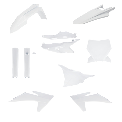 Acerbis - Acerbis Full Plastic Kit - White - 2986510002