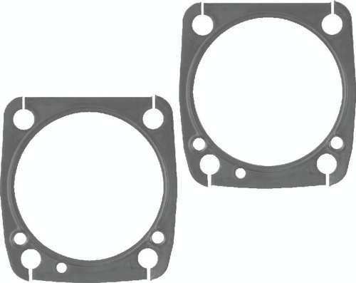 Twin Power - Twin Power Base Gasket - 3.50in. Bore - .020 Rubber Covered - Steel - 043185