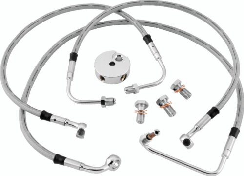 Twin Power - Twin Power DOT Front Brake Line Kit - +4in. - Front - 035890