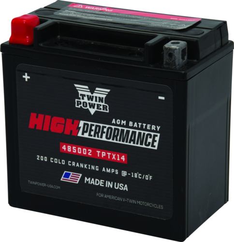 Twin Power - Twin Power High Performance Factory Activated AGM Battery - 485002