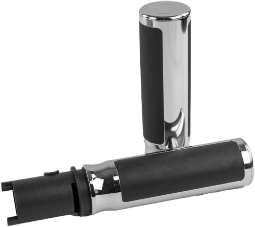Bikers Choice - Bikers Choice Touring Billet Cushioned Grips - Chrome - 485810