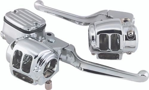 Bikers Choice - Bikers Choice Bore Master Cylinder Chrome Handlebar Control Kit - 488731