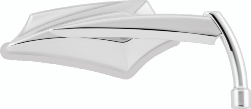 Bikers Choice - Bikers Choice Angler Mirror Universal Custom Pair - Chrome - 488741