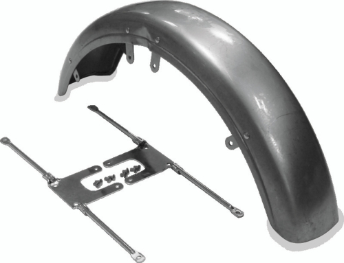 Bikers Choice - Bikers Choice Front Fender with Brackets - Chrome - 488759
