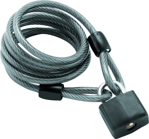 BikeMaster - BikeMaster Bully Lock Cable with Padlock - 10mm - 132204