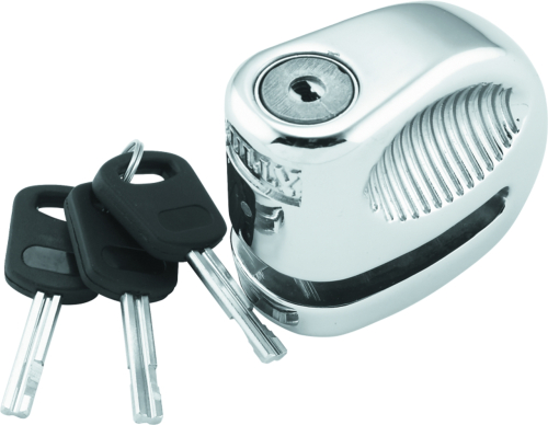 BikeMaster - BikeMaster Bully Lock Disc Lock with Pouch - Chrome - 5.5mm - 132223