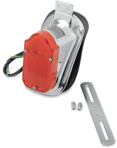 Drag Specialties - Drag Specialties Universal Mount Tombstone LED Taillight with License Plate - 2010-0562