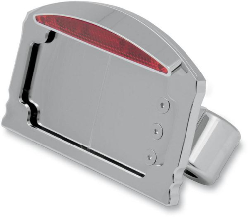 Drag Specialties - Drag Specialties Swingarm Mount Taillight/License Plate Mount - Half-Moon - Flat Horizontal - 2010-0734