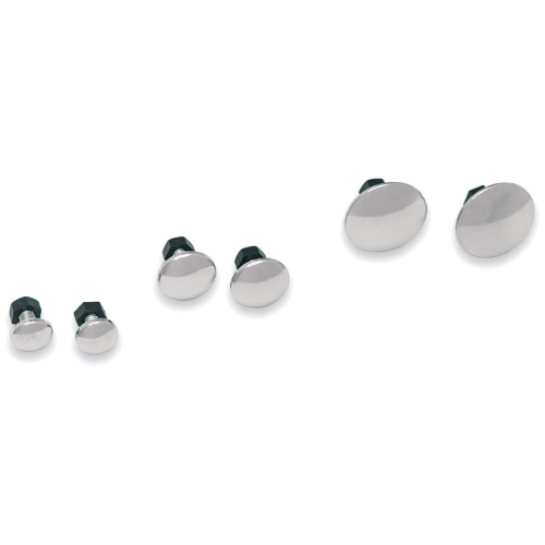 Parts Unlimited - Parts Unlimited Chrome Plastic Fasteners - 21mm/.827in Head Fastener - 1611-1147
