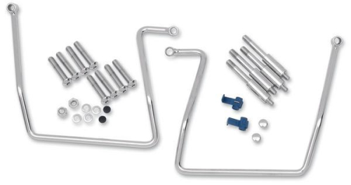 Drag Specialties - Drag Specialties Chrome Saddlebag Support Brackets - 3501-0258