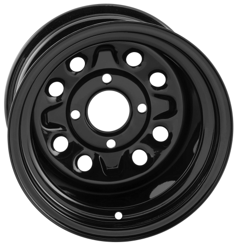 QuadBoss - QuadBoss Steely Wheel - 12x7 - 2+5 - 4/110 - Black - 608488
