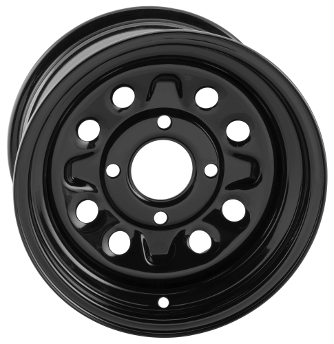 QuadBoss - QuadBoss Steely Wheel - 12x7 - 4+3 - 4/110 - Black - 608491