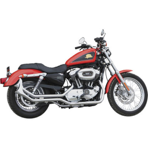 Paughco - Paughco 1 3/4in. Side-by-Side Upsweep Fishtail Exhaust System - Black - 719-4-SBSB