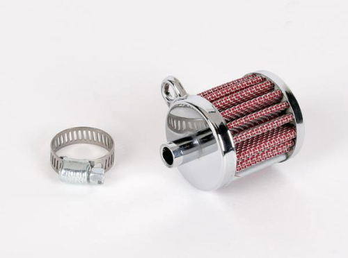 Drag Specialties - Drag Specialties Mini Crankcase Vent Filter - Chrome - 2110-0322