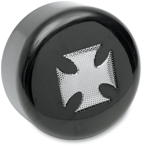 Drag Specialties - Drag Specialties Horn Cover - Black with Chrome Cross Insert - 2107-0029