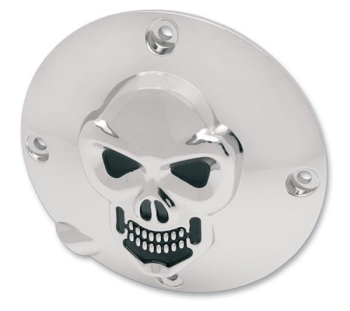 Drag Specialties - Drag Specialties 3-D Skull Derby Cover - Chrome - 1107-0034