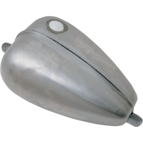 Drag Specialties - Drag Specialties Mustang Gas Tank w/ Threaded Gas Cap - Ribbed - 0701-0657