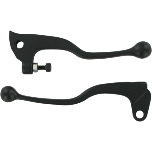 Parts Unlimited - Parts Unlimited Shorty Style Power Brake Lever Set - Black - 44-8106