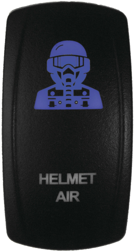 Dragonfire Racing - Dragonfire Racing Laser Etch Dual LED Switch - Helmet Air - Blue - 522616
