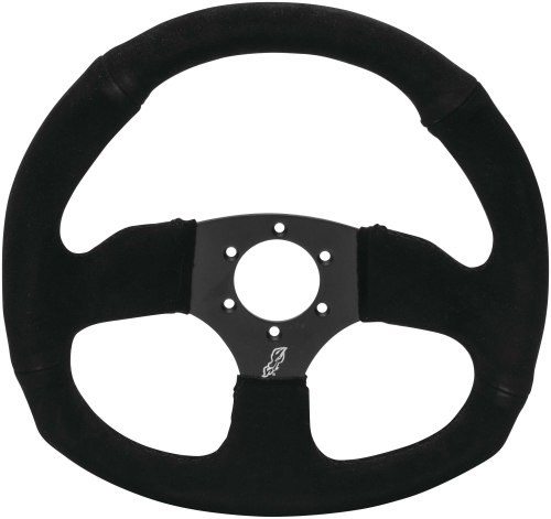 Dragonfire Racing - Dragonfire Racing D-Shaped Steering Wheel (6-Bolt) - Steel - Black - 522342
