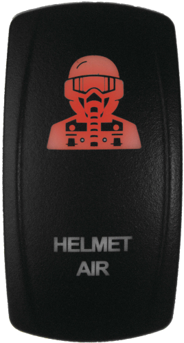 Dragonfire Racing - Dragonfire Racing Laser Etch Dual LED Switch - Helmet Air - Red - 522617