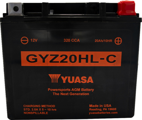 Yuasa - Yuasa Maintenance Free Battery - GYZ20HLC - YUAM720GHC
