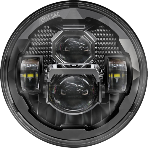 PathFinder - PathFinder Rugged Ultra View Headlight - 7in. - Black - UV7B