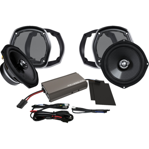 Hogtunes - Hogtunes Fairing Lower 7ΓÇ¥ Speaker/ Amplifier Kit - 702-XL AMP KIT
