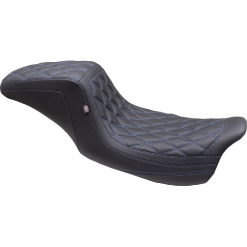 Mustang - Mustang One Piece 2-Up Squareback Seat - Sky Blue Stitch - 75299SB