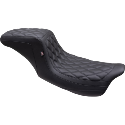 Mustang - Mustang One Piece 2-Up Squareback Seat - Black Stitch - 75299
