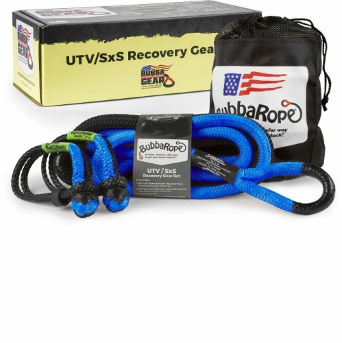 Bubba Rope - Bubba Rope UTV Recovery Gear Set - Black/BLue - 176842BL