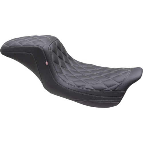 Mustang - Mustang One Piece 2-Up Squareback Seat - Gunmetal Gray Stitch - 75299GM