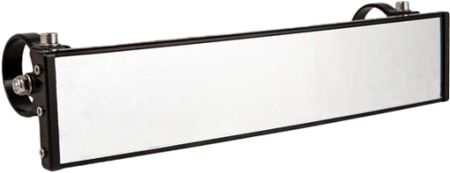 Axia Alloys - Axia Alloys Panoramic Rearview Mirror - 12in. Wide - 0.5in. Arms - MOD12PRVM-BK