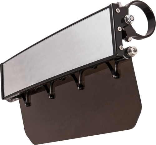 Axia Alloys - Axia Alloys Panoramic Rearview Mirror - 12in. Wide - Tinted Visor - MOD12VMT-BK