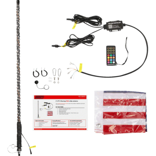 Saddle Tramp - Saddle Tramp Chasing RGB Whip Light with Controller - 3in. - MPS-CHWP-1