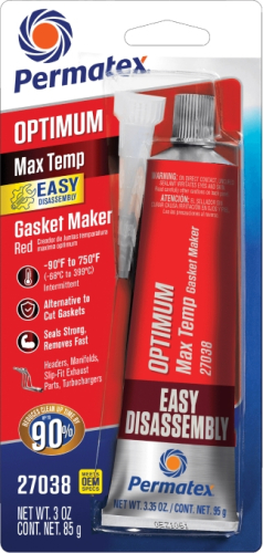 Permatex - Permatex Optimum Red Max-Temp RTV Silicone - 27038
