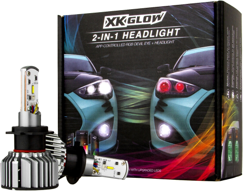 XK Glow - XK Glow H4 LED RGB Bulb Kit - XK045004-H4-M