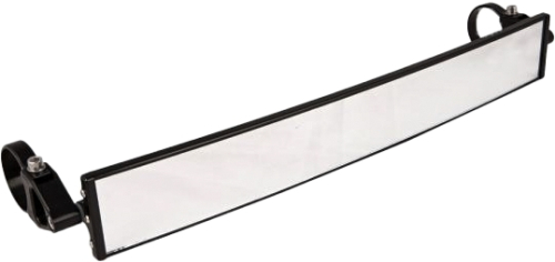 Axia Alloys - Axia Alloys Panoramic Rearview Mirror - 17in. Wide - 0.5in. Arm - Black - MODPRVMSM-BK