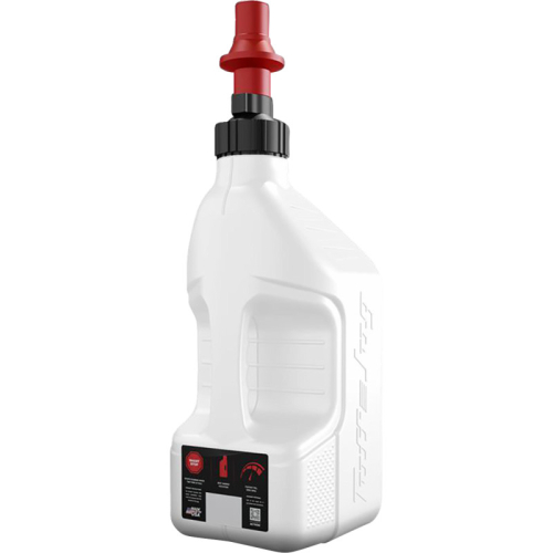 Tuff Jug - Tuff Jug Tuff Jug Container - White with Clear View Strip and Ripper Cap - 2.5 US Gallons - WURRVS10