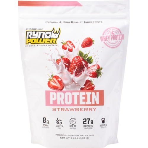 Ryno Power - Ryno Power Protein Powder - Strawberry Flavor - 2lb. - PRO-STRAW-2LB