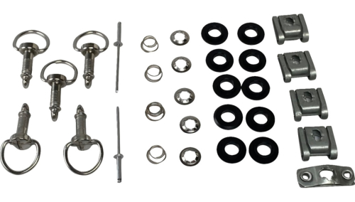 Quad Logic - Quad Logic Quick-Release Dzus Fastener Side Panel Hardware Kit - 100-4328-PU